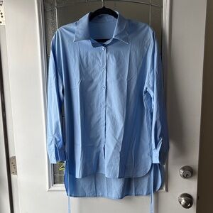 Light Blue layer long Shirt with side ties